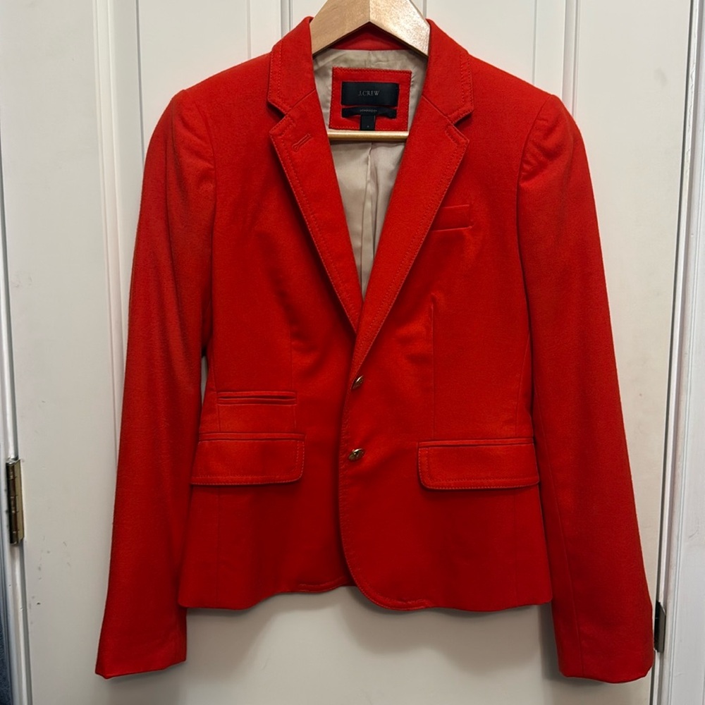 Fully lined wool schoolboy blazer J Crew